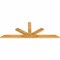 Ekena Millwork Saratoga Rough Sawn Timber Gable Bracket, Western Red Cedar, 72"W x 27"H x 2"D x 4"F, 9/12 Pitch GBW072X27X0204SAR00RWR - alternate 4